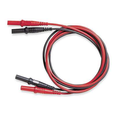 Test Leads,48" L,Black/Red,Pr