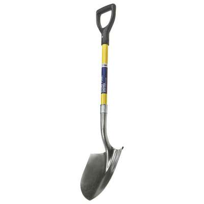 Round Point Shovel,D-Grip