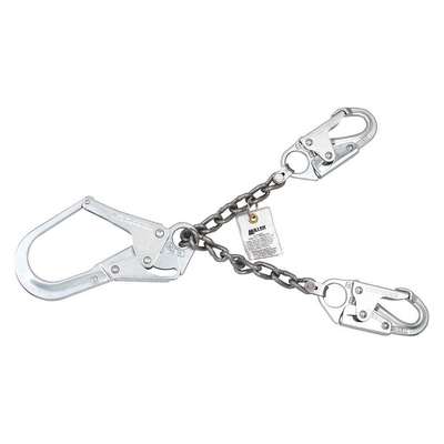 Restraint Lanyard,Silver,Fixed