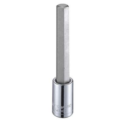 Socket Bit, Steel, 1/2 In,