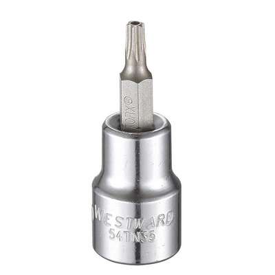 Socket Bit, Steel, 3/8 In,