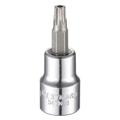 Socket Bit, Steel, 3/8 In,