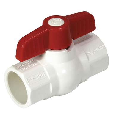 Ball Valve,PVC Body,1" Pipe Sz