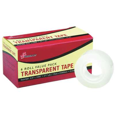 Office Tape,Clear,1000" L,3/4"