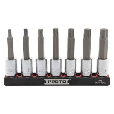 Socket Bit Set, Steel, Drsz 3/