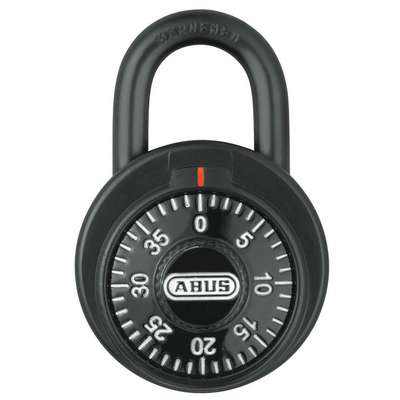 Combination Padlock,2 In,Round,