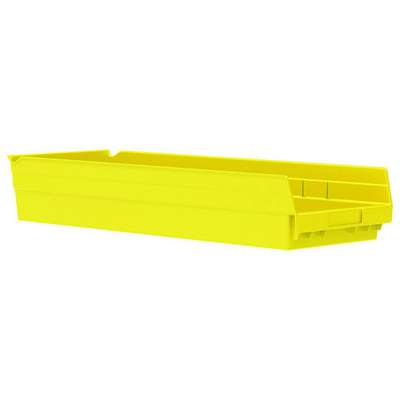 Shelf Bin,Yellow,Indstr Grd