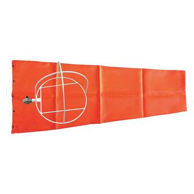 Portable Windsock,Orange,13"