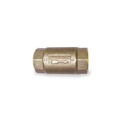 Spring Check Valve,Brass,1",