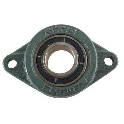 Flange Bearing,2-Bolt,Ball,1"