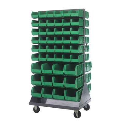 Mobile Louvered Floor Rack,