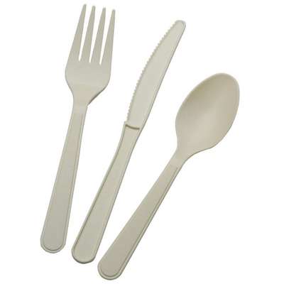 Disposable Cutlery Set,White,