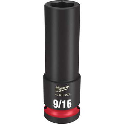 Deep Impact Socket,Steel,9/16"