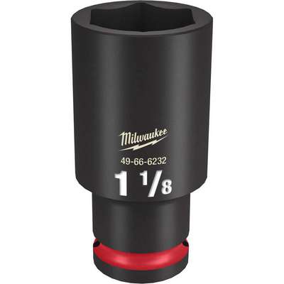 Deep Impact Socket,Steel,1 1/