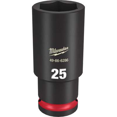 Deep Impact Socket,Steel,25 MM