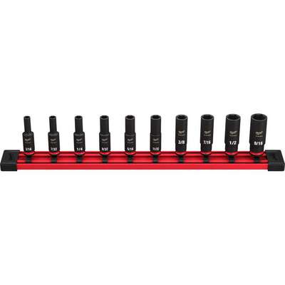 Impact Socket Set,Steel,6-