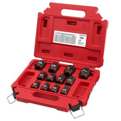 Impact Socket Set 1/2" Dr Sz.