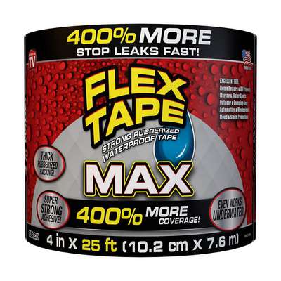 Flex Tape,Black,4" x 25 Ft