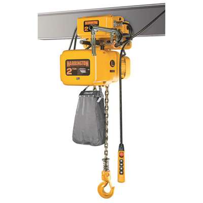 Electric Chain Hoist w/Trolley,