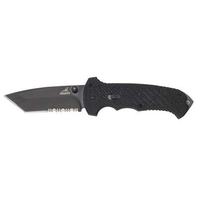 Folding Knife,Tanto,3-13/16 In