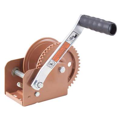 Hand Winch w/Strap,Spur,No