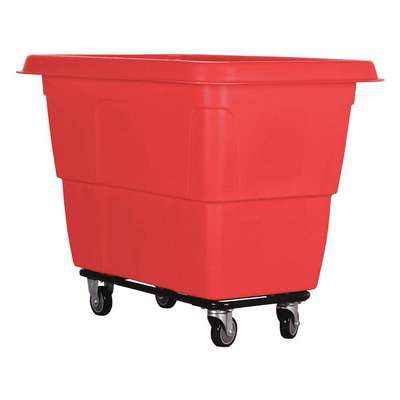 Cube Truck,Mdpe,Red,11.9 Cu.