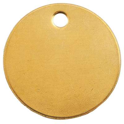 Blank Tag,Brass,1in H,1in W,