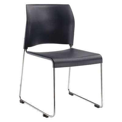 Stacking Chair,Navy Blue Seat,