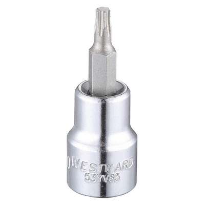 Socket Bit, Steel, 3/8 In,