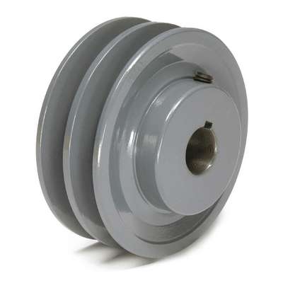 V-Belt Pulley,1-1/8"Fixed,4.