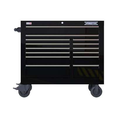 Roller Cabinet,Black,14-Drwr,