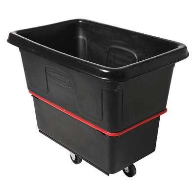 Cube Truck,Hdpe,Black,8.0 Cu.