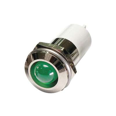 Round Indicator Light,Green,