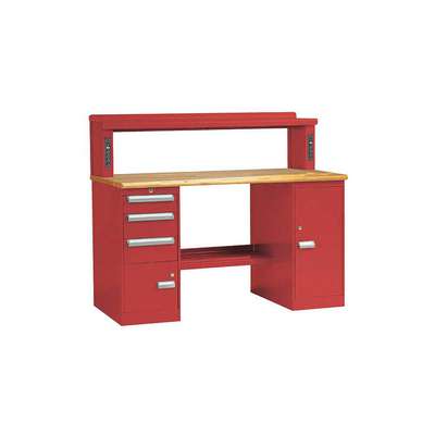 Workbench,Cherry Red,72" W,