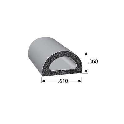 Foam Rubber Seal w/Adhesive