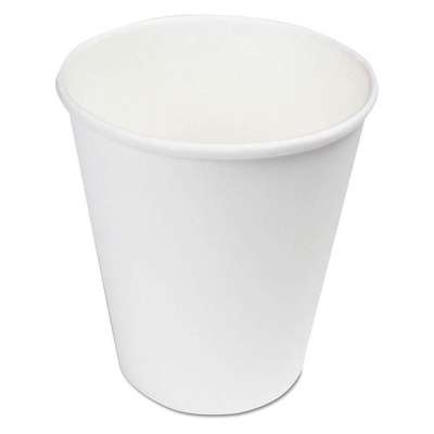 Disposable Hot Cup,8 Oz.,White,