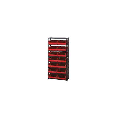 Bin Shlvng,12inx75inx36in, Red