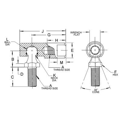 Ball Joint Assembly 10-32 Thre