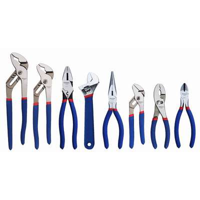 Plier And Wrench Set,Dipped,8