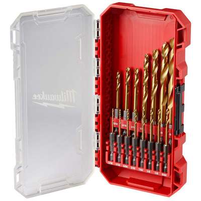 15 Pc Titanium Drill Bit Set