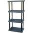 Plastic Shelving,Open,75"H,4