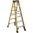 Stepladder,Fiberglass,6 Ft. H,