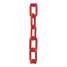 Plastic Chain,2 In x 50 Ft,Red