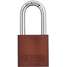 Lockout Padlock,Kd,Brown,1/4In.