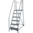 Rolling Ladder,Steel,90In. H.,