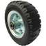 Solid Rubber Wheel,6 In Dia,