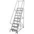 Rolling Ladder,Steel,120In. H.,