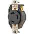 Locking Receptacle,Black,