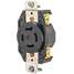 Locking Receptacle,Black,