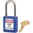 Lockout Padlock,Ka,Blue,1-3/4"H